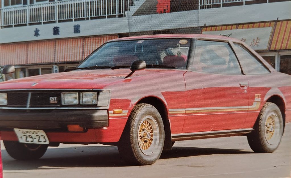 1983年頃に乗っていた、赤のトヨタセリカクーペ1600GTラリー。